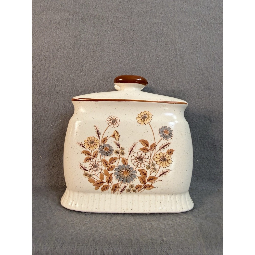 Vintage 70's Gardenia Ceramic Napkin Holder Made In Japan